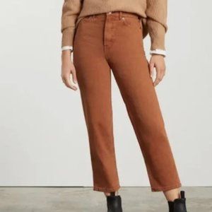 Everlane The Way High Jean Organic Cotton in Brown/Rich Earth size 31 Regular